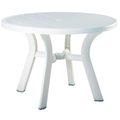 Compamia Round Dining Table, 42 in L X 29 in H ISP146-WHI